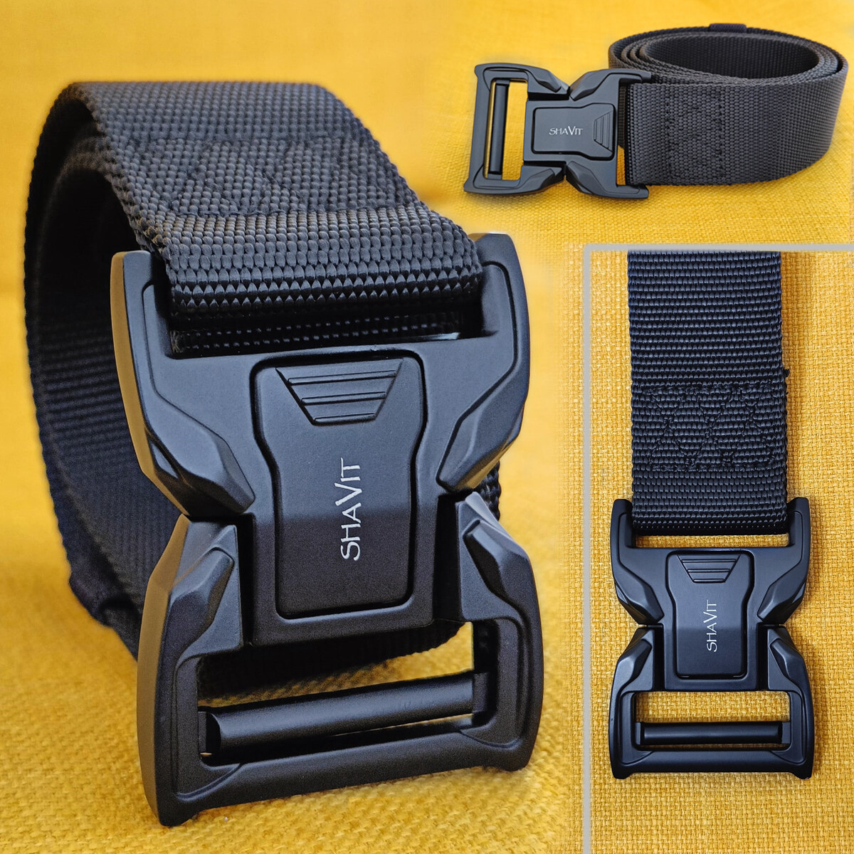 Military Belt for MEN Tactical Strap Waistband Belts Quick Release Buckle Black
