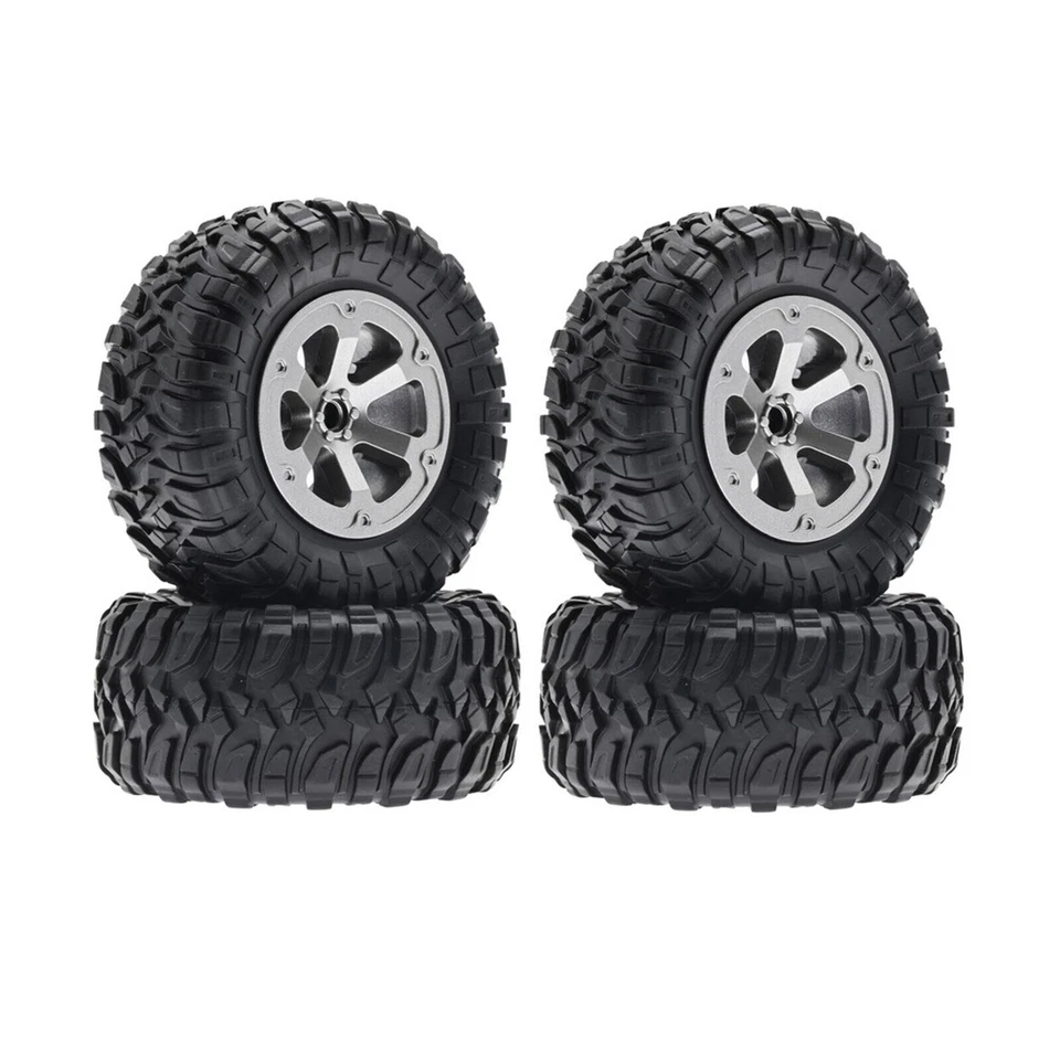 4pcs/set Tires for WPL B-14 B-14K B-16 B-16K C-14 C-14K C-24 C-24K RC Cars Part - Image 4 of 4