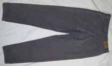 CALVIN KLEIN MENS 34X32 GRAY EASY FIT ZIP FLY 100% COTTON DENIM DUNGAREE