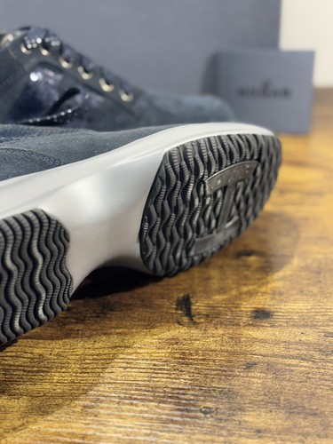 Hogan Interactive Woman Sneaker Suede Blue Micropaiettes Luxury Hogan Woman 39 - Picture 5 of 6