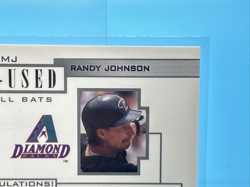 2001 Upper Deck Pros & Prospects #PP-MJ Greg Maddux / Randy Johnson Game-Used - Picture 10 of 10