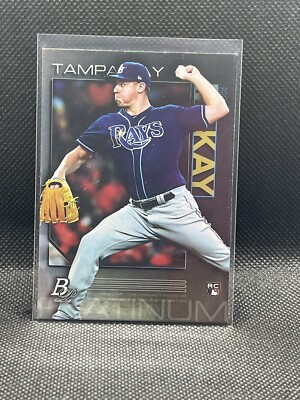 2020 Topps Bowman Platinum Brendan McKay Base RC #19 Tampa Bay Rays
