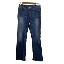 Eddie Bauer Truly Straight Bootcut Jeans Sz 8 Blue Denim