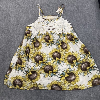 Mistic Prism Dress Womens Large Listicle Sunflower Lace Racerback Sleeveless New | eBay Mistic Prism Dress Womens Large Listicle Sunflower Lace Racerback Sleeveless New | eBay