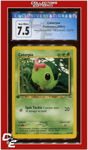 Caterpie (1st Edition) graded CGC 7.5 for sale on eBay