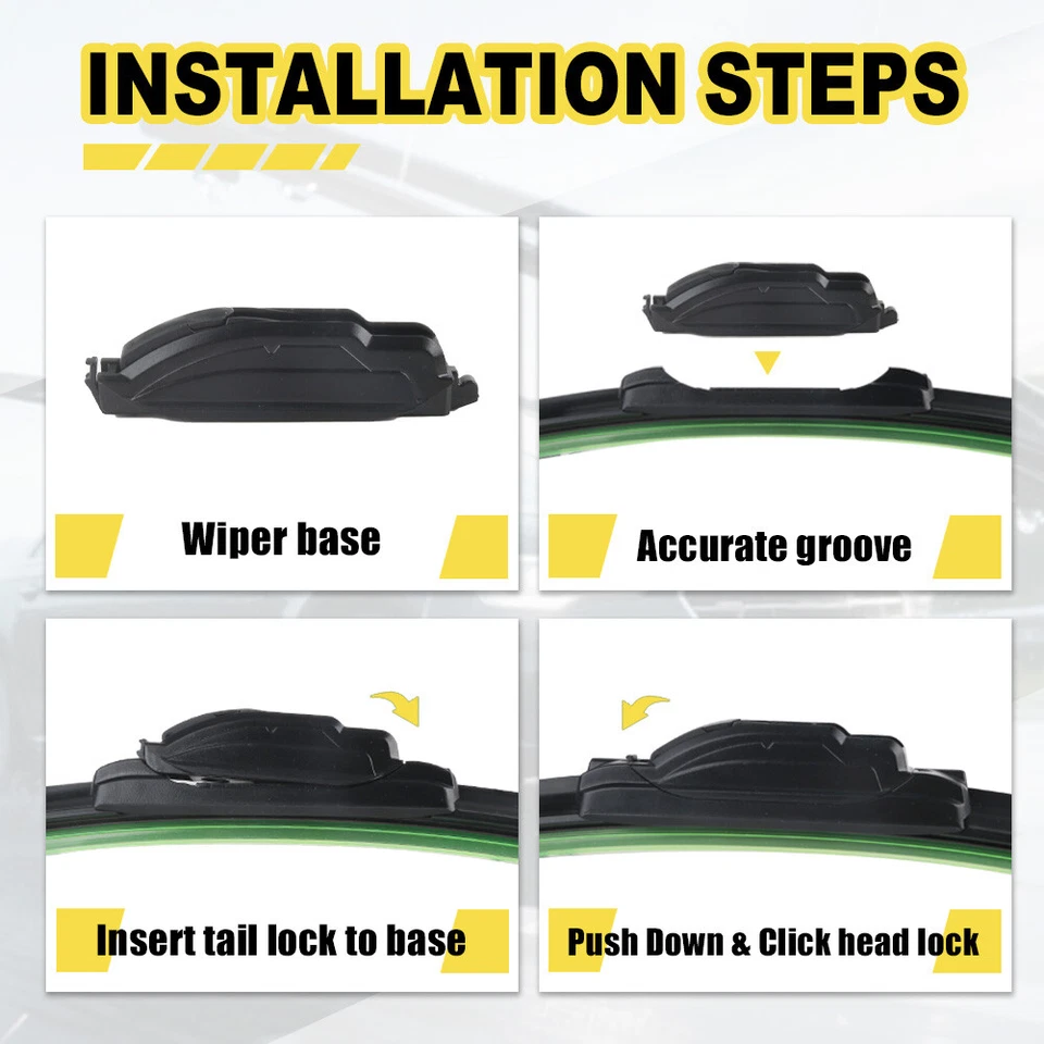 2x Limpiaparabrisas delantero para todas las estaciones para GMC Sierra 1500 2019-2024 Foto 4 de 4