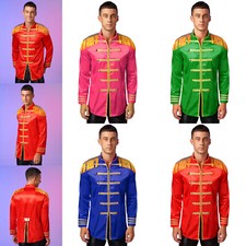 DE Herren Zirkusdirektor Jacke Militär Prinz Kostüm Mantel Schlagzeuger Uniform