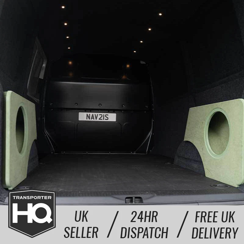 VW Transporter T5-T6.1 - Rear Quarter Sub Box's – Pair - 12"