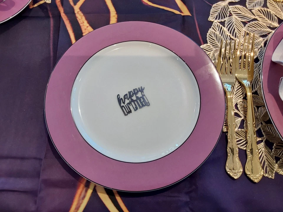 Juego de cena Maxwell & Williams Havana 64 piezas 8 lugares más. Rosa Oscura Foto 4 de 4