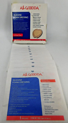 ALL GOOODA Sacral Silicone Foam Dressing 7 x7  [10 Pack] Wound Care Exp-10-25