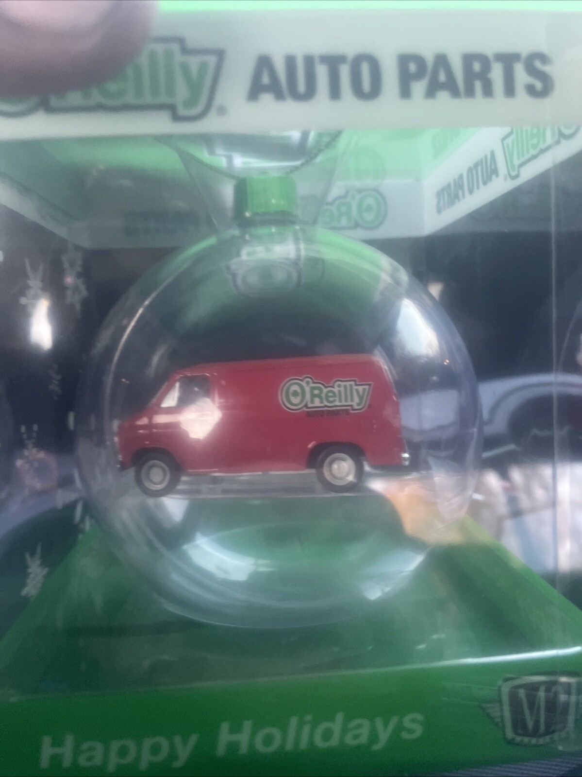 Chevrolet G10 1971 Furgoneta M2 Machines Rojo Adorno de Navidad O'Reilly Auto Parts