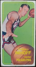 1970 Darrall Imhoff Topps Trading Card #57 NBA Knicks Lakers 76ers USA Olympics