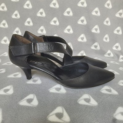 PAUL GREEN Nicki Asymmetrical Black Pump Womens 6 /US 8.5 High Heel Shoe