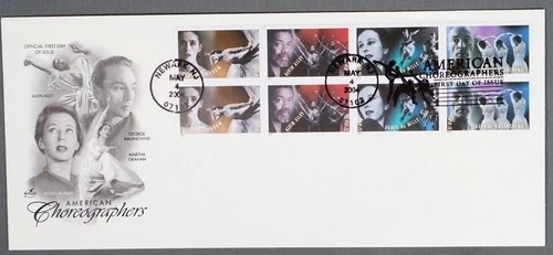 MayfairStamps US FDC 2004 New Jersey Block American Choreographers Art Craft Fir