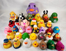 Rubber Ducks Various Random Sizes Lot Of 35 Pcs