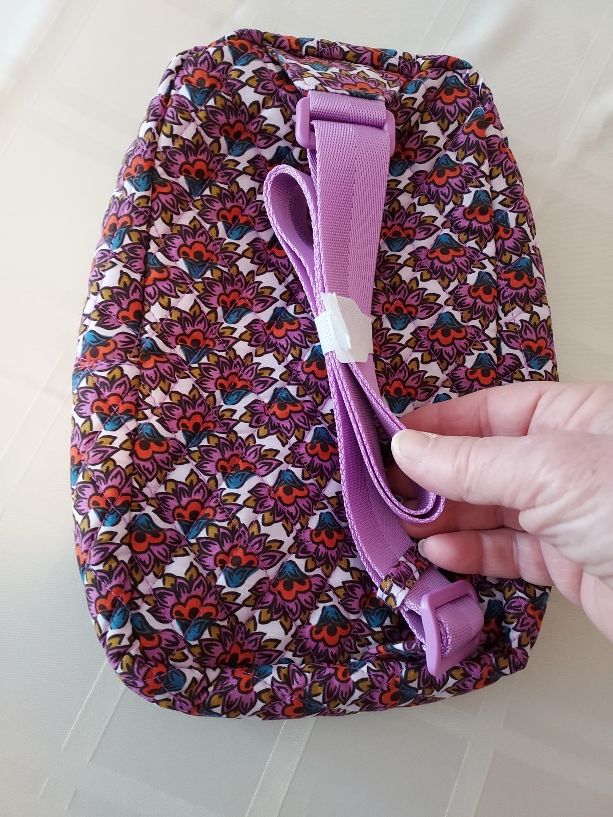 Vera Bradley Essential Sling Backpack, Scaevola Fan - NWT - RETAIL $75 thumbnail 3