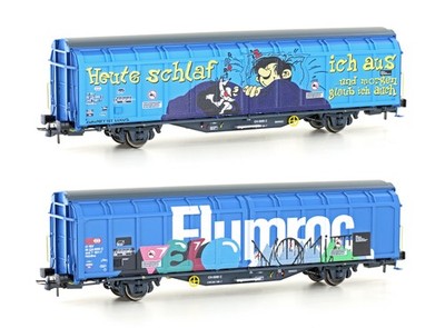 Hobbytrain H45103 H0 Schiebewandwagen Hbbillns SBB, Ep.VI, Graffiti-Serie (1) DC