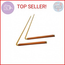 MyDeal Products Solid Copper and Brass Dowsing Rods with Smooth Movement for Tra