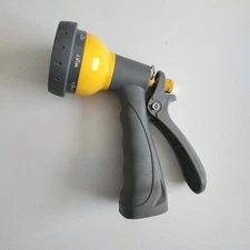 NEW Expert Gardener Heavy Duty 8 Pattern Metal Spray Watering Nozzle Hose