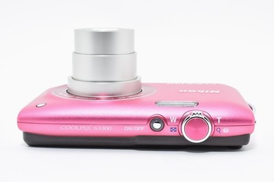 Nikon COOLPIX S3300 Strawberry Pink 16.0MP Digital Camera JAPAN