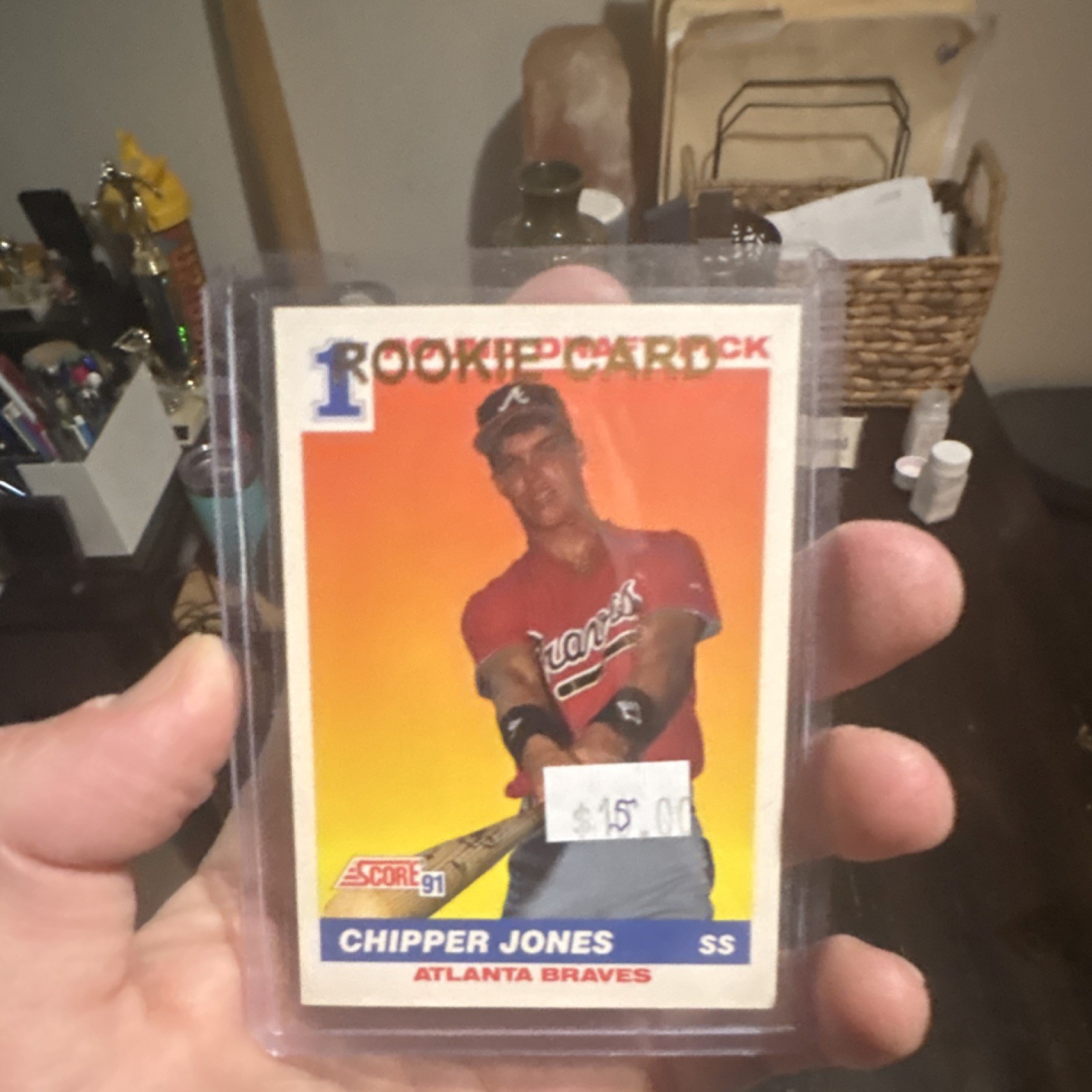 SCORE 1991 Rookie 1st Round Draft Pick Chipper Jones #671 Atlanta Braves