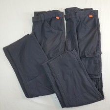 Lot 2 Bulwark FR IQ Series Mens Black 38x32 Actual 38x31 Flame Resistant Pants