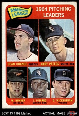 1965 Topps #9 Wally Bunker AL Pitching Leaders 1.5 - FAIR