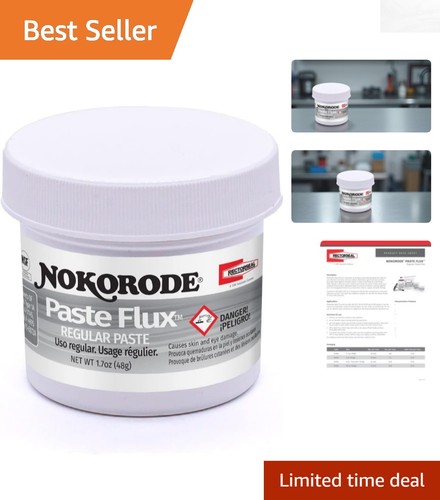 1.7 oz Nokorode Regular Paste Flux β Smooth Application for Plumbing & Metalwork