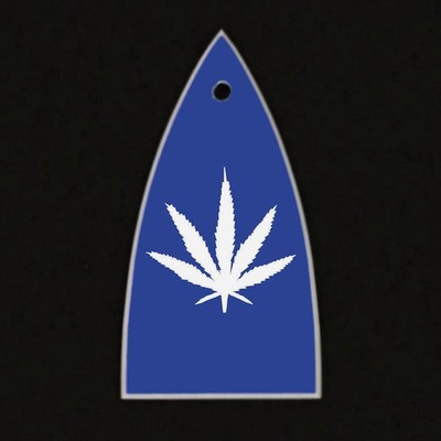 GUITAR TRUSS ROD COVER - Engraved Etched - ESP LTD - POT LEAF 420 Weed - BLUE