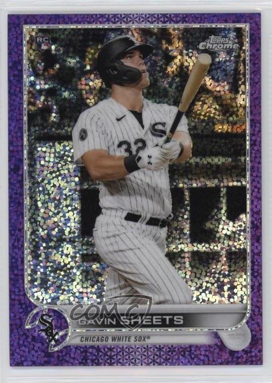 2022 Topps Chrome Purple Speckle Refractor 140/299 Gavin Sheets #146 10q3