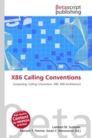 Lambert M. Surhone (U. A.) | X86 Calling Conventions | Taschenbuch | Englisch