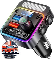 Adaptador Bluetooth 5.3 Para Coche De 54 W Con 4 Puertos De Carga US NUEVO