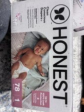 Honest Clean Conscious Size 1 78 Diapers for 8-14 lbs Unisex Multicolor