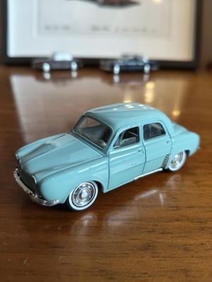 SOLID Blue Renault Dauphine Model - 1:43 Model Car Die Cast France