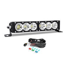 Willpower 12 Inch Single Row White Led Light Bar 60W Off Road Spot Beam Led