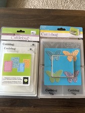 Provo Craft Cuttlebug Embossing Folders Cutting Die Lot Butterflies and Misc