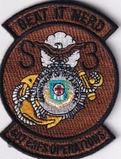 107 ESFS Expeditionary Security Forces SP S3 Beat It Nerd US Air Force patch