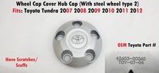Oem 2007-2012 Toyota Tundra Wheel Cap Cover Hub Cap 42603-0c060 Oem 2007-2012 Toyota Tundra Wheel Cap Cover Hub Cap 42603-0c060