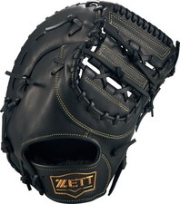 Zett Soft Steer First Base Mitt For Left-Handed Throwers, Black 1900 , Brfb355 