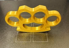 3D Printed Plastic Cosplay Knuckle Prop Durable & Lightweight Not Real (Gold)