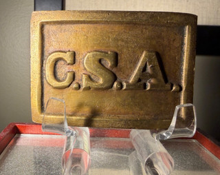 Original Authentic Civil War Confederate CSA Buckle Plate From Gettysburg RARE!