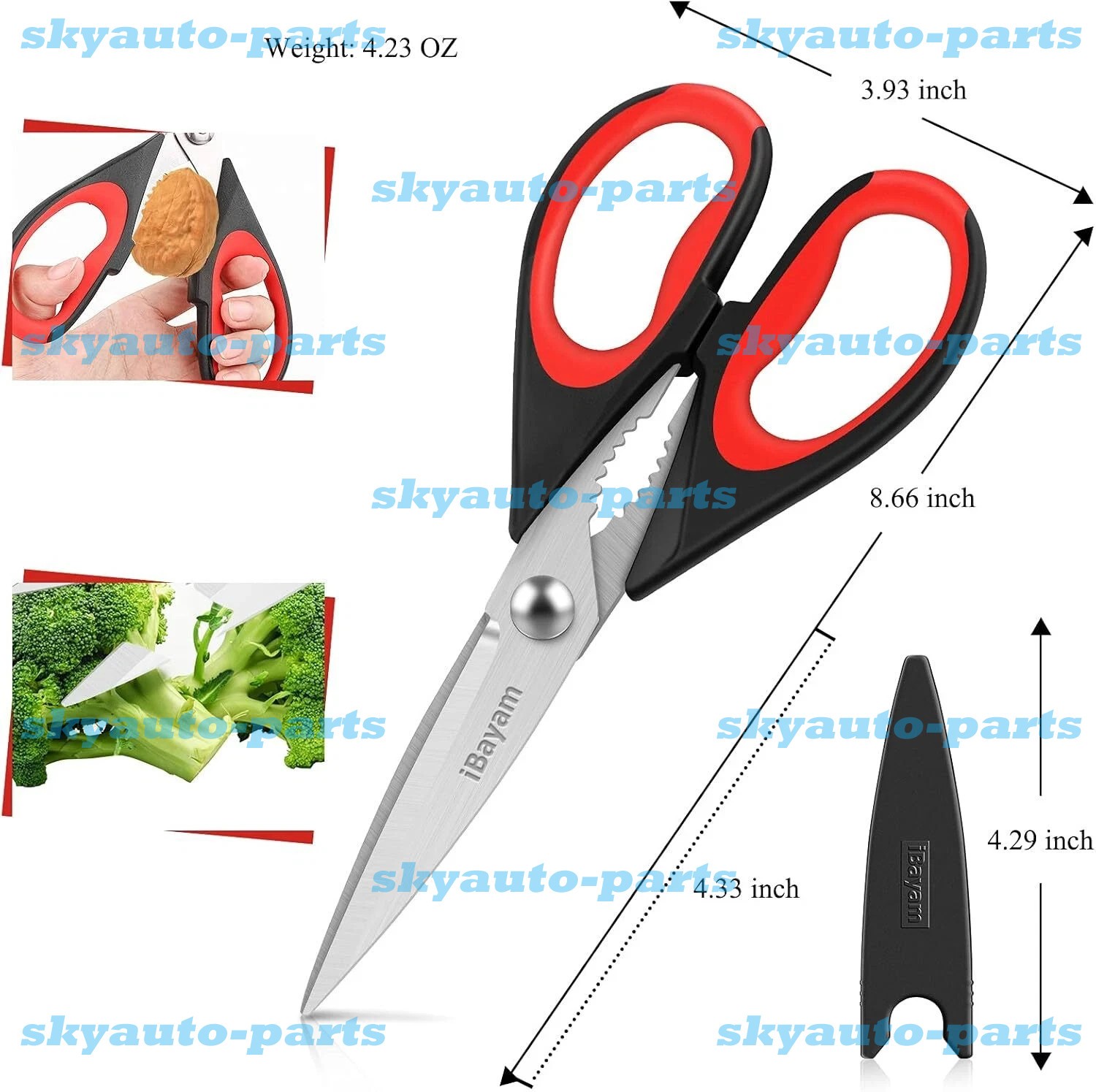 NEW Kitchen Scissor  Heavy Duty Shears Stainless Cutting Set Of Two US Stock