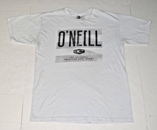 O'Neill Men's Dominator T-Shirt Size M Modern Fit White Original Surf Brand Logo
