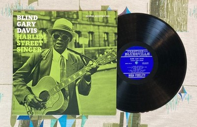 Blind Gary Davis LP Harlem Street Singer 1960 Original Prestige Bluesville EX/EX