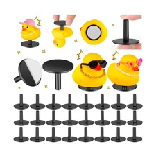 20Pcs Duck Holder, Black Plastic Duck Plug Holders for Car Dash, Rubber Duck ...