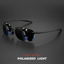 Rimless TR90 Sunglasses Polarized UV400 Lense...
