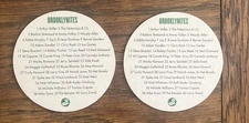 2 X Brooklyn Brewery Coasters Famed Brooklynites Seinfeld Capone Fallon  Sandler