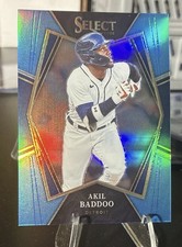 2022 Panini Select - Premier Level Akil Baddoo #183 Carolina Blue Prizm