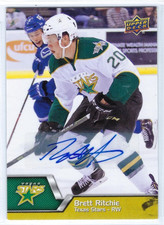 2014-15 Upper Deck AHL #150 Brett Ritchie autograph