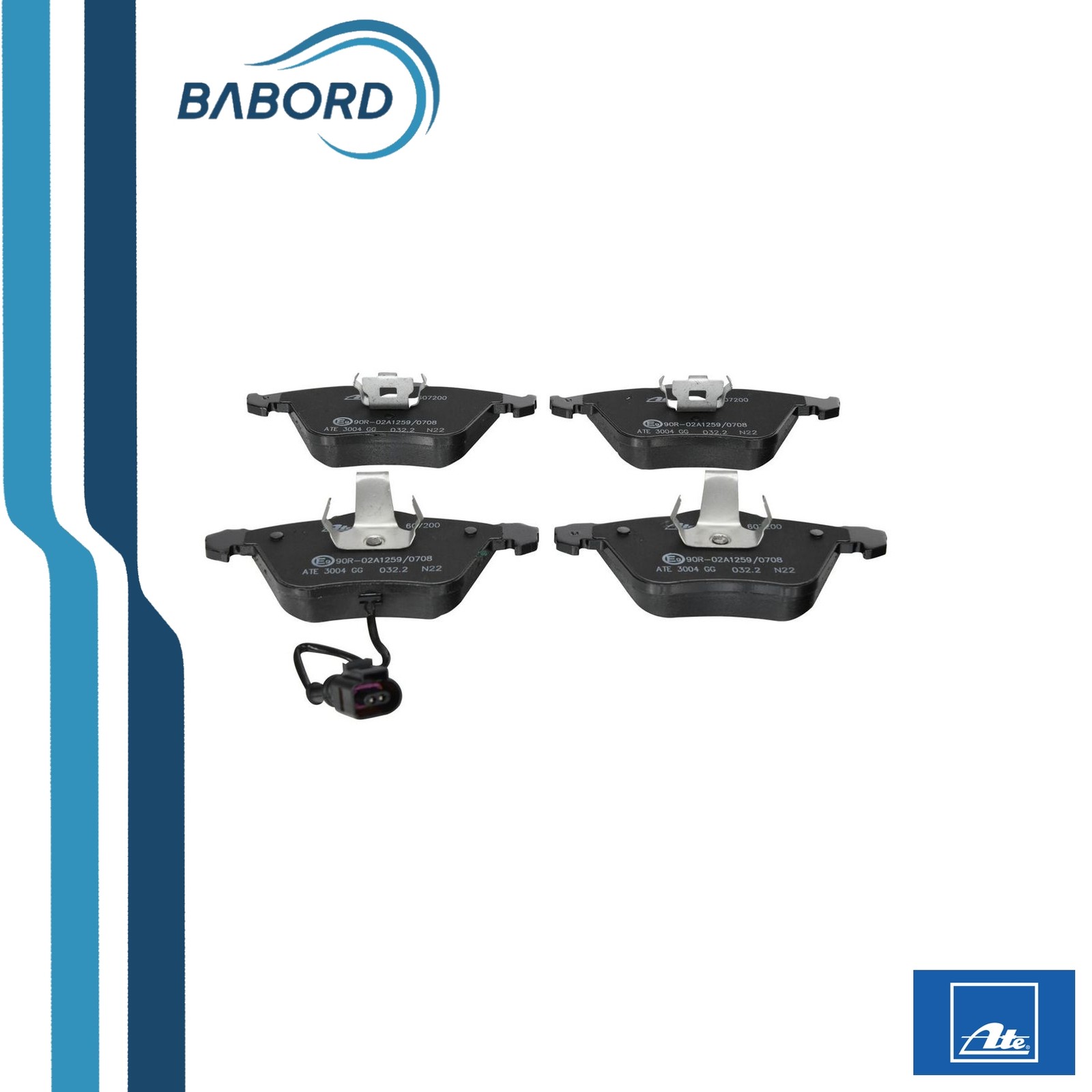 ATE 13.0460-7200.2 Kit pastiglie freno Con contatto segnalazione usura - Immagine 3